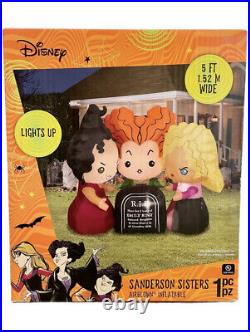 Disney Hocus Pocus 5ft Sanderson Sisters Halloween Airblown Inflatable Gemmy