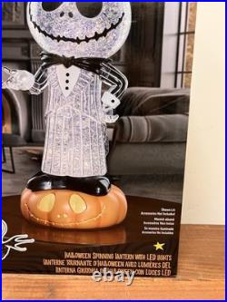 Disney Jack Skellington Halloween Spinning Lantern Pumpkin LED Lights BRAND NEW