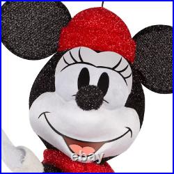 Disney Mickey and Minnie 30.98-in Mouse Yard Decoration with White LED Lights