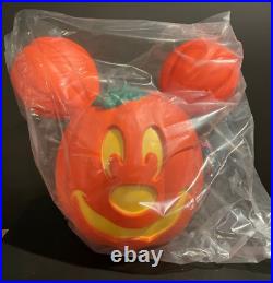 Disney Parks 2023 Mickey Mouse Light Up Large Jack O' Lantern Halloween Pumpkin