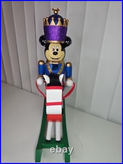 Disney Parks Mickey Mouse Rocking Horse Christmas Holiday Wooden Nutcracker, 17