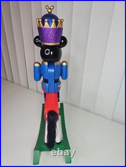 Disney Parks Mickey Mouse Rocking Horse Christmas Holiday Wooden Nutcracker, 17