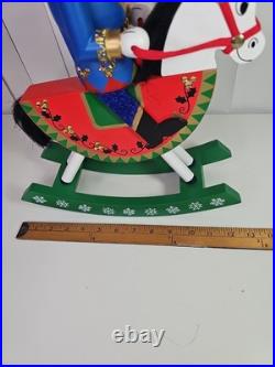 Disney Parks Mickey Mouse Rocking Horse Christmas Holiday Wooden Nutcracker, 17