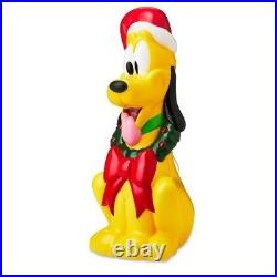 Disney Pluto Christmas Blow Mold Light Up Holiday Decoration 24 Inch NEW