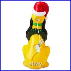 Disney Pluto Christmas Blow Mold Light Up Holiday Decoration 24 Inch NEW