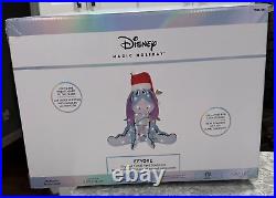 Disney Winnie The Pooh Eeyore Lighted Tinsel Yard Sculpture 2.5ft Christmas