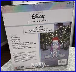 Disney Winnie The Pooh Eeyore Lighted Tinsel Yard Sculpture 2.5ft Christmas