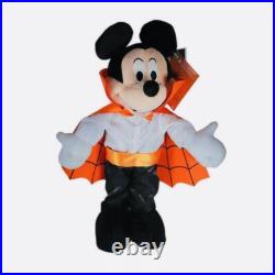 Disney's Mouse Mouse Vampire & Minnie Mouse Witch Orange Halloween Greeters NEW