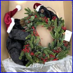 Ditz Designs Hen House Bear Wreathe Holiday Christmas New With Tags