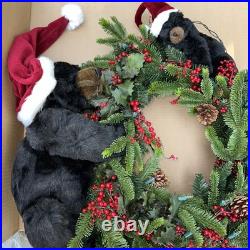 Ditz Designs Hen House Bear Wreathe Holiday Christmas New With Tags