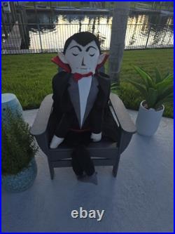Dracula Lifesize 5ft Body Pillow Isaac Mizrahi IMNYC 60x30 Halloween decoration