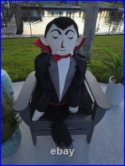 Dracula Lifesize 5ft Body Pillow Isaac Mizrahi IMNYC 60x30 Halloween decoration