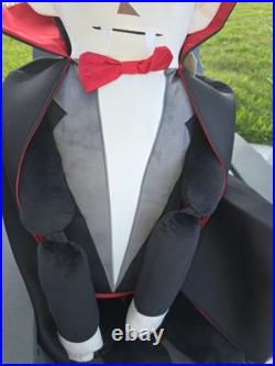 Dracula Lifesize 5ft Body Pillow Isaac Mizrahi IMNYC 60x30 Halloween decoration