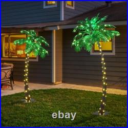 Dual Height Lighted Palm Tree Perfect for Holidays, Parties, and Home Decor Dual Height Lighted Palm Tree Perfect for Holidays, Parties, and Home Decor