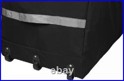 Durable Black Christmas Tree Storage Bag Extra Large, Foldable and On Wheels