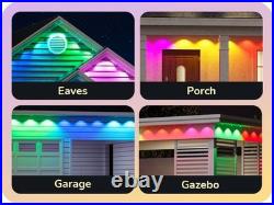EDISHINE 60ft Permanent Outdoor Lights, 40 LED Eave Light with App/Remote, IP67