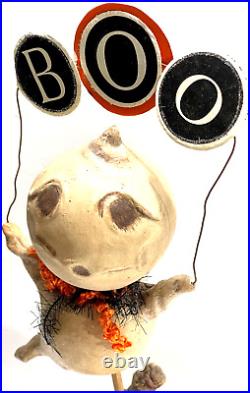 ESC Trading Co. BOO Ghost WithOrange/BLK Scarf Karen & Mary Hammerschmidt Pumpkin ESC Trading Co. BOO Ghost WithOrange/BLK Scarf Karen & Mary Hammerschmidt Pumpkin
