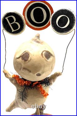 ESC Trading Co. BOO Ghost WithOrange/BLK Scarf Karen & Mary Hammerschmidt Pumpkin ESC Trading Co. BOO Ghost WithOrange/BLK Scarf Karen & Mary Hammerschmidt Pumpkin