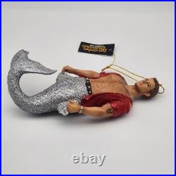 EXTREMELY RARE 2013 December Diamonds Merman TAURUS Ornament Retired