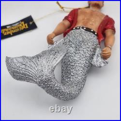 EXTREMELY RARE 2013 December Diamonds Merman TAURUS Ornament Retired