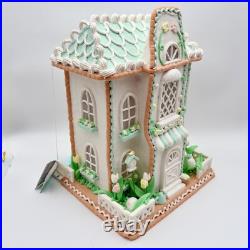 Easter Gingerbread House LED Lighted Spring Decor LARGE Display Cottagecore Easter Gingerbread House LED Lighted Spring Decor LARGE Display Cottagecore
