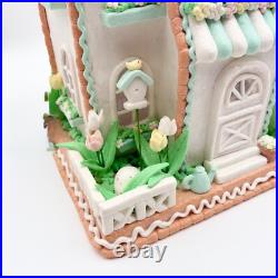 Easter Gingerbread House LED Lighted Spring Decor LARGE Display Cottagecore Easter Gingerbread House LED Lighted Spring Decor LARGE Display Cottagecore