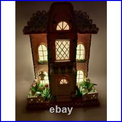 Easter Gingerbread House LED Lighted Spring Decor LARGE Display Cottagecore Easter Gingerbread House LED Lighted Spring Decor LARGE Display Cottagecore