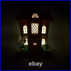 Easter Gingerbread House LED Lighted Spring Decor LARGE Display Cottagecore Easter Gingerbread House LED Lighted Spring Decor LARGE Display Cottagecore
