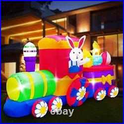 Easter Inflatables Outdoor Decorations Gifts 9Ft Long Led Easter COLORFUL-C
