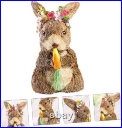 Easter Straw Bunny Sisal Bunny Easter Bunny Figurine Rabbit Baby Bunny Decoratio Easter Straw Bunny Sisal Bunny Easter Bunny Figurine Rabbit Baby Bunny Decoratio
