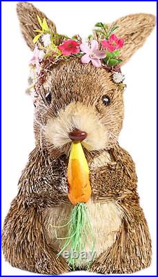 Easter Straw Bunny Sisal Bunny Easter Bunny Figurine Rabbit Baby Bunny Decoratio Easter Straw Bunny Sisal Bunny Easter Bunny Figurine Rabbit Baby Bunny Decoratio