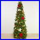 Easy_Treezy_7_5_Foot_Pre_Lit_Douglass_Fir_Christmas_Tree_Red_Gold_Open_Box_01_azr