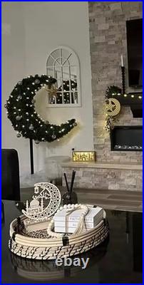 Eid Saeed TREE 6FT Half Moon Tree With Stand Inside And Outside. BRAND NEW