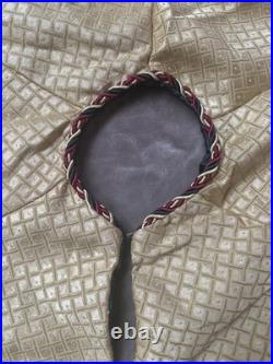 Elegant BurgundyGold Satin Green Velvet Christmas Tree Skirt 70 Tassels Reverse