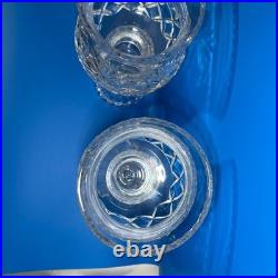 Elegant Crystal hurricane Candle Holders vintage
