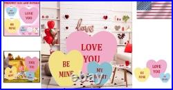 Elegant Heart Decoration Set for Valentine's Day 3 Sizes, Durable Cutouts