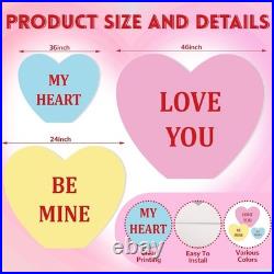 Elegant Heart Decoration Set for Valentine's Day 3 Sizes, Durable Cutouts