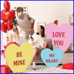Elegant Heart Decoration Set for Valentine's Day 3 Sizes, Durable Cutouts