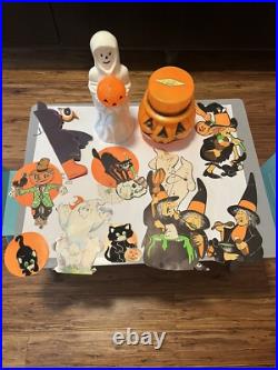 Empire Ghost Jack Lantern Happy Sad Blowmold Bayshore Honeycomb Owl Decorations Empire Ghost Jack Lantern Happy Sad Blowmold Bayshore Honeycomb Owl Decorations
