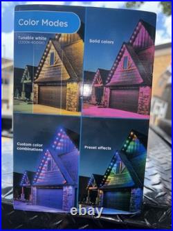 Enbrighten Permanent Outdoor Wi-Fi Eternity Lights 100ft Dimmable White Cord NOB