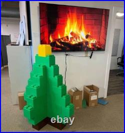 EverBlock Small Red Christmas Tree Topper Modular Decorative Building Block EverBlock Small Red Christmas Tree Topper Modular Decorative Building Block