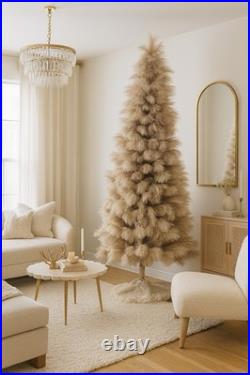 Everlasting Luxury Faux Fur Pampas Grass Christmas Tree
