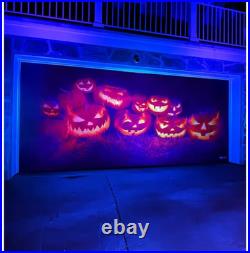 Evil Pumpkins Garage Double Door Cover 84 H x 192 W