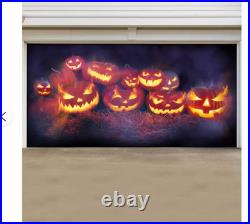 Evil Pumpkins Garage Double Door Cover 84 H x 192 W