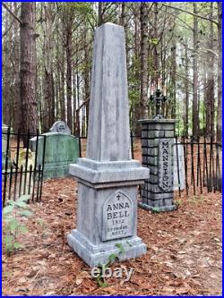 Evil Soul Studios Anna Bell Eternal Obelisk Tombstone Graveyard Halloween Prop Evil Soul Studios Anna Bell Eternal Obelisk Tombstone Graveyard Halloween Prop