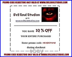 Evil Soul Studios Haunted Cemetery Lighted Column Set Halloween Graveyard Prop