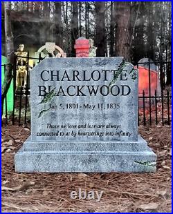 Evil Soul Studios Haunted Mansion Charlotte Blackwood Tombstone Life-Size Evil Soul Studios Haunted Mansion Charlotte Blackwood Tombstone Life-Size
