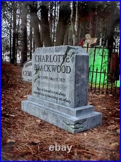 Evil Soul Studios Haunted Mansion Charlotte Blackwood Tombstone Life-Size Evil Soul Studios Haunted Mansion Charlotte Blackwood Tombstone Life-Size