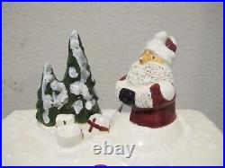 Expressly Yours Bread / Storage Box with Santa Claus & Christmas Tree Topper Lid