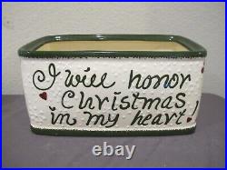 Expressly Yours Bread / Storage Box with Santa Claus & Christmas Tree Topper Lid